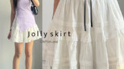Jolly skirt | กระโปรงสั้น ผ้าลูกไม้ทั้งตัว ลายผ้าสวยมาก นิ่ม มีซับใน