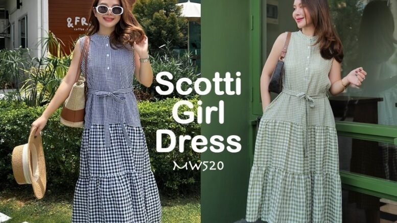 MyWay Brand : Dress ชุดเดรส Scotti Girl